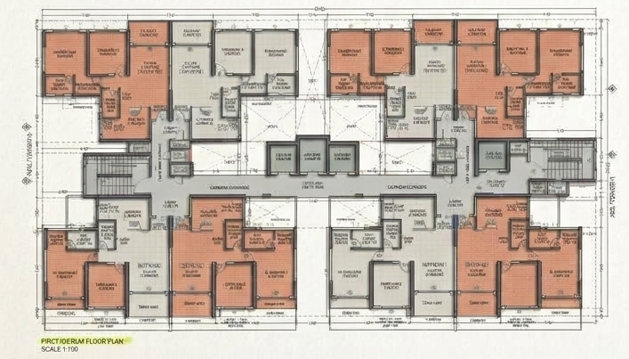 Mahindra Rivenza 3 BHK floor plan